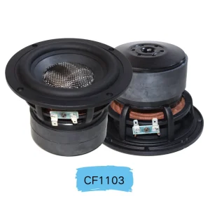 Aluminium Dual Magnet Subwoofer Speaker 6 Inch High Power 100W