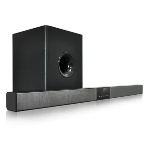 Aluminum Alloy Material Optical ARC AUX Bluetooth TF Card Music Home Theater System Built in Stereo Sound Bar with Subwoofer