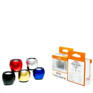 Aluminum Alloy Portable Mini Wireless 5.0 Subwoofer Speaker with RGB LED Lighting for Computer Use