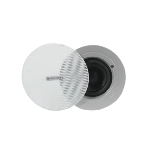 Aluminum Ceiling Speaker with Bass Radiator Neodymium Double Magnetic Drive Hi-Fi Wet Area Sound System in Ceiling Speaker