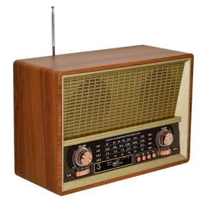Ama Zon Hot Selling Wooden Stereo Radio 4 band with Bluetooth USB TF Function Sound Quality Vintage Wooden Box Brand Radio