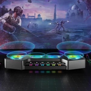 Ampligame A16 RGB Wireless Bluetooth Portable Gaming Speaker for PC and Computer Optimal for Gamers