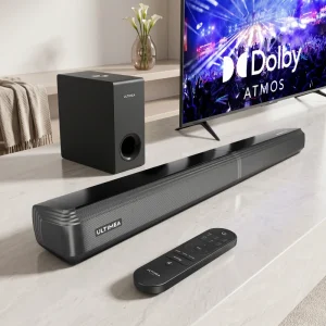 Apollo S60 4.1CH Dolby Atmos Soundbar 280W Wired Subwoofer BassMX HD EARC DSP Chip 7° Tilt Audio Home Theater