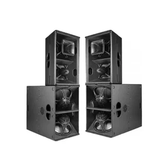 B30 15 Inch Dual 2000W RMS Active/Passive Wooden Subwoofer PA Speaker Professional Audio Sound System for Outdoor Concerts
