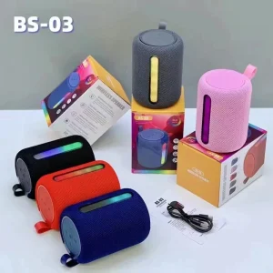 B57 BS 03 Factory Price Wireless Portable Speaker 5W Stereo Speaker With USB and TF Card Waterproof Outdoor Speaker Music Player