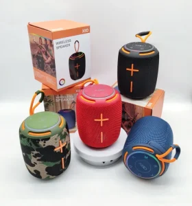 B64 X8D Fabric Portable Wireless Speaker 10W Subwoofer Outdoor TWS RGB Light Mobile Phone Support TF USB FM for 5.3 IPX4