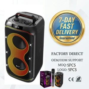 BA J2602 Wireless Speaker Mic Store Promotion Grand Opening Stereo Bass RGB Low MOQ Private Label Factory 7 Day Fast Delivery