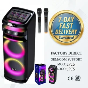 BA-L2201 RGB Ring Light Wireless Speaker High Power Low MOQ Factory Custom Fast Delivery Bulk