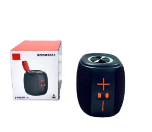 BOOMS883 Factory-made Waterproof Wireless BT Speaker 8W Powerful Super Bass Woofer BT Speaker with TF Card FM LED Lamp