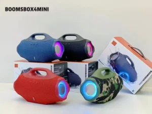 BOOMSBOX4 MINI Portable BT Speaker 5W*2 Dual Speaker 1500mAh Battery RGB Light Wireless Sound Box for Outdoor Travel