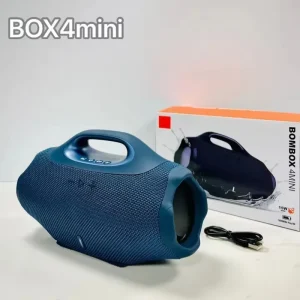 BOOMSBOX4 Mini LED Super Bass Subwoofer Portable Wireless Loud Speaker Music Hifi Stereo Waterproof Woofer BT Speaker