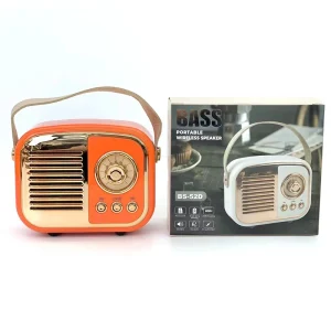 BS-52D Stereo Bass Woofer Wireless BT Speaker FM Radio Support TF USB AUX Function Portable Active Speaker for Home