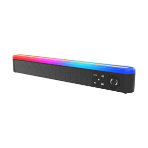 BS-63 BT5.3 RGB Gaming Soundbar 30W High Power Desktop Speaker Virtual Surround Deep Bass Connection for PC TV Smartphone