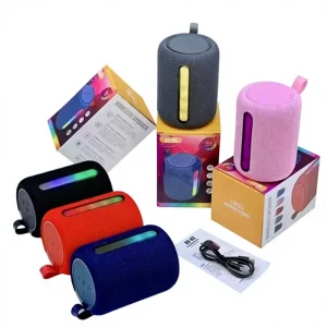 BS03 Portable Mini Wireless Speaker Subwoofer with RGB LED & Airplay Feature Built-in Mic Display Screen Two-Way Audio 5W
