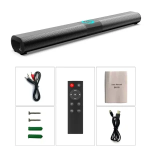 BS20 Wireless BT Soundbar for Home Theater Computer TV Car Sound Box Soundbar Heavy Bass Subwoofer Three Dimensional Sound