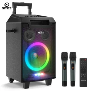 BT Professional Audio Power Active Box Outdoor Party Portable RGB 5.0 Vibration Sound Equipment Set 8 Inch Speaker
