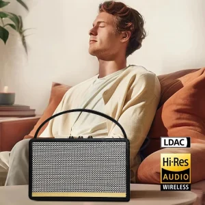 BT Wooden Home Mobile Phone Wireless Bluetooth Speaker Retro FM Radio Portable Card Mini Speaker