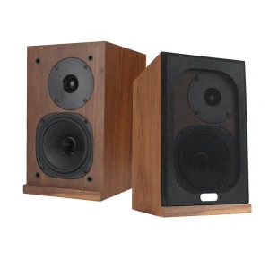 BT2 HiFi Wooden Passive Bookshelf Speaker 100W 6.5″ Woofer for Home Theater