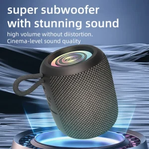 BT201 BT6.0 5W Portable Wireless Speaker with TF Card Aux RGB Light IPX5 Waterproof Promotional Gift for Party Outdoor Use