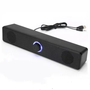 BT5.0 Dual Mode 3.5mm Wired/USB + BT Computer Soundbar Bass Boost Plug Play PC Laptop Gaming & TV Sound Bars