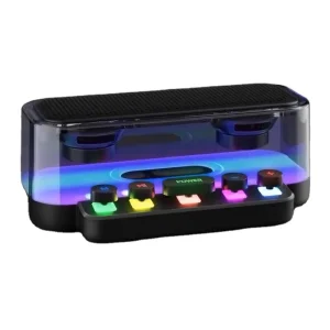 BT5.0 Speaker with Keyboard HiFi RGB Light Wireless Speaker Z6 Mechanical Button Desktop Speaker