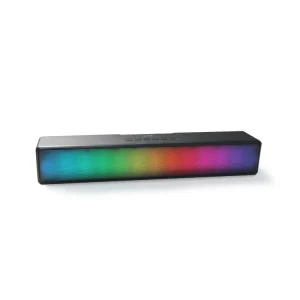 BT601 LED Sound Bar RGB Light Subwoofer Effect Computer 3D Stereo Multimedia Audio Desktop Bluetooth Speakers for Gaming TV