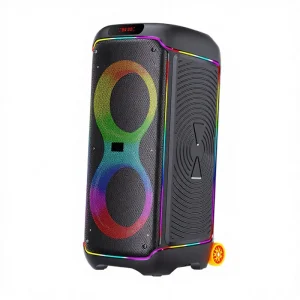 BTS-2368 Brodu Outdoor Party Speaker BT Wireless Double 8 Inch USB TF AUX