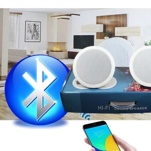 Back Cover BT Ceiling Speaker 8Ohm Smart BT Headphones PA System In ceiling Speaker