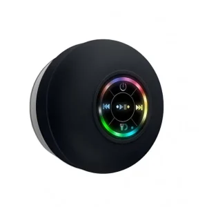 Bass Shower Mini Portable Bathroom Small Loop IPX4 Waterproof Portable Wireless Speaker LED