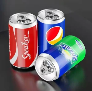 Best Selling Product Promotional Custom logo Gift Beer Tin Can Mp3 Player Speaker Box Mobile Music Mini Wireless Speaker