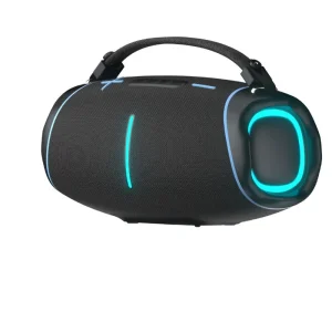Big Battery 4000mAh USB C Charging Party Speaker with RGB Lights and TF Card Playback