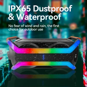 Big Power RGB LED 8 Inch Plastic Portable Speaker with 5.2 and 3000-5000mAh Battery for Parties