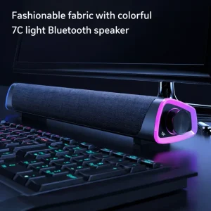 Big Sound 10W Power Bass Creative Hifi Wireless Stereo Music Surround Subwoofer PC Wired Loudspeakers with RGB Light