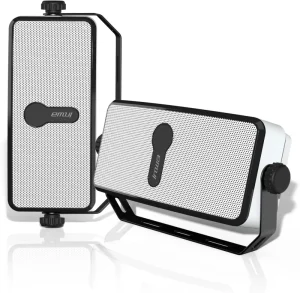 Blue Inwa BT Outdoor Speaker IPX5 Waterproof Wall Mount Speaker Wireless Sync up to 100 Speakers