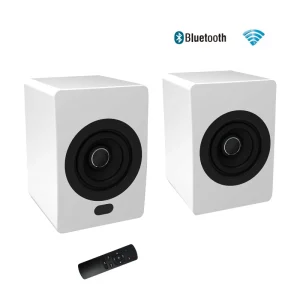 Bluetooth 5.0 True Wireless Technology Desktop Bluetooth Speakers with Remote Control System Bass Monitor Speakers