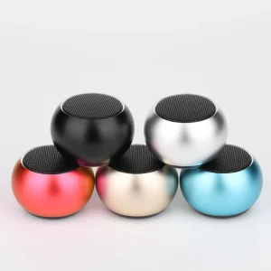 Bluetooth Communication Portable V5.0 Metal Design Mini Speaker with Card Slot Heavy Bass 10M Range