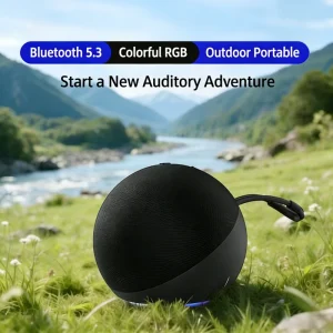 Bluetooth Enabled Mini Steel Cannon Speaker for High Power Home and Outdoor Use