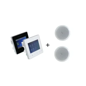 Bluetooth Home Audio System 2*25W Stereo Digital Wall Amplifier with 2 PCS 6” Ceiling Speaker