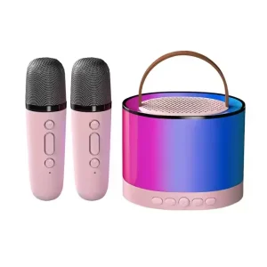 Bluetooth Karaoke Speaker With Microphone AUX Boombox Audio Speaker For Outdoor Family Song KTV Portable Party Speaker System