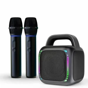 Bluetooth Speaker All-in-One Portable Handheld Wireless Microphone Ideal for Outdoor Square Dance & Home Karaoke