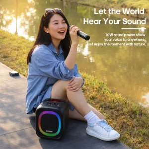 Bluetooth Speaker High Frequency Mylar Acoustic Design Karabass 7k 5 RGB Light