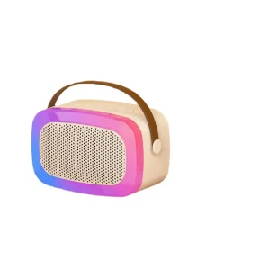 Bluetooth Speaker One Click True Sound Dual Microphone KTV Microphone for Children’s Home KTV Audio Speaker