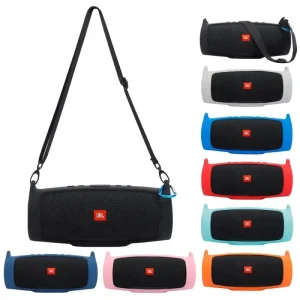 Bluetooth Speaker Silicone Case Cover Skin With Strap Carabiner Portable Wireless Bluetooth Speaker
