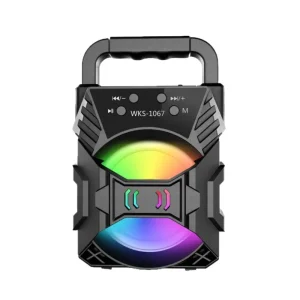 Bluetooth Speaker Subwoofer High Power Outdoor Portable Car Home with Ambient Lighting Desktop Mini Speaker