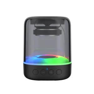 Bluetooth Wireless Speaker with LED Color Lights Portable HiFi Stereo Speaker