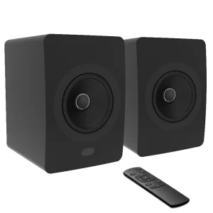 Bookshelf Speakers Pair 2 Way Reflex Enclosure Type 5.25″ Bass Driver 1″ Tweeter Stereo Speakers for Home Theater Sound System