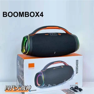 Boom Box Party Outdoor Portable Wireless BT Speaker with Waterproof and High-power RGB Ambient Lighting OEM Customization
