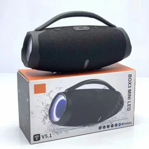 Boombox 3 Mini Wireless Speaker Portable Outdoor RGB Light Bass Sound Column Music Stereo Speaker for Party Camping Subwoofer