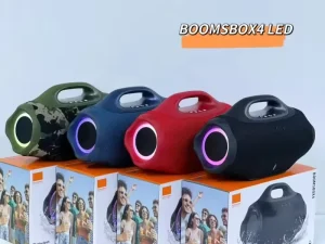 Boombox 4 LED 60W Speaker Wireless Portable Outdoor Sport Waterproof Boombox Speaker Gift Party Box