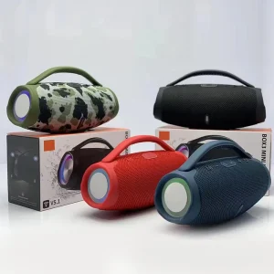 Boombox3 Mini Wireless 5.3 Speaker Plastic RGB Light Portable Outdoor Bass Handheld Rechargeable Party